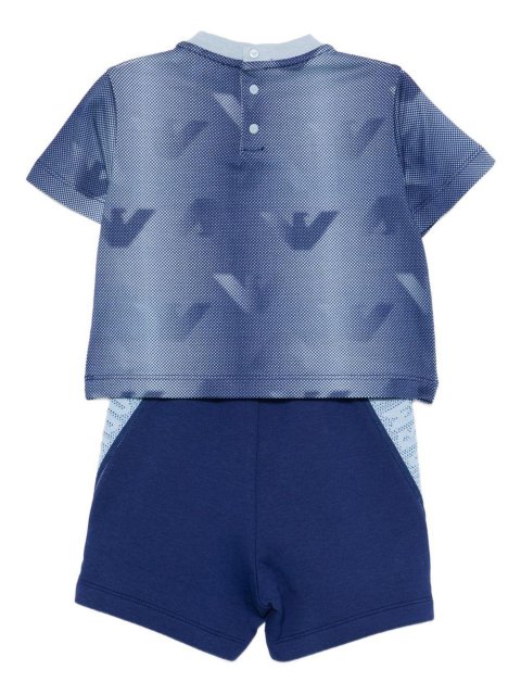 Комплект для хлопчика з бавовни з принтом Eagle Emporio Armani Kids: фото 1 - Invogue