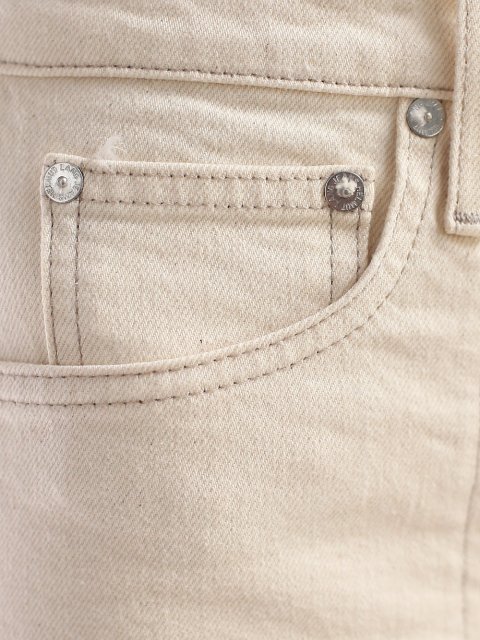 Молочные джинсы HELMUT LANG: фото 5 - Invogue