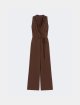 Шоколадний комбінезон Weekend Max Mara з віскози та еластану: фото - Invogue