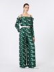 Зеленые брюки MAX MARA с принтом: фото 1 - Invogue