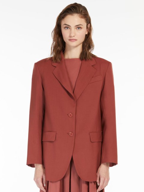 Теракотовий жакет WEEKEND MAX MARA з вовни: фото 1 - Invogue