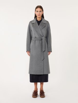 Серое пальто WEEKEND MAX MARA из шерсти: фото 2 - Invogue