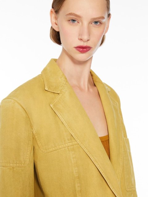 Гірчичний жакет Max Mara вільного крою: фото 3 - Invogue