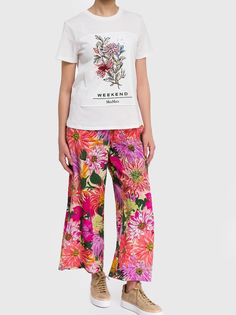 Белая футболка WEEKEND MAX MARA: фото 1 - Invogue