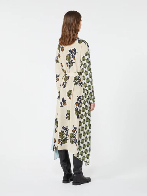 Різнокольорова сукня WEEKEND MAX MARA з шовку: фото 3 - Invogue