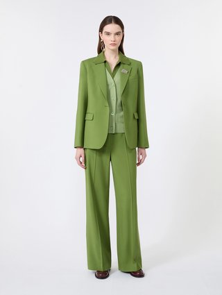 Зелені брюки Weekend Max Mara з вовни: фото 1 - Invogue