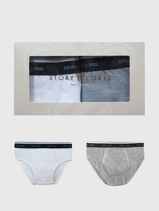 Разноцветные трусы 2 шт Story Loris из модала: фото 1 - Invogue