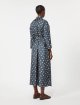 Синя сукня Max Mara з шовкової саржі: фото 3 - Invogue