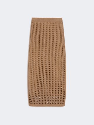 Карамель юбка Max Mara из хлопка: фото - Invogue