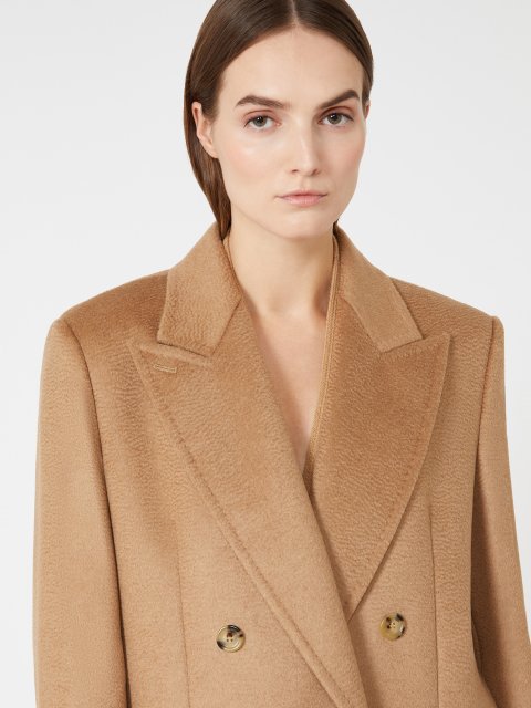 Темно-бежеве пальто MAX MARA з вовни: фото 4 - Invogue