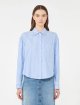 Блакитна сорочка WEEKEND MAX MARA з органічної бавовни: фото 2 - Invogue