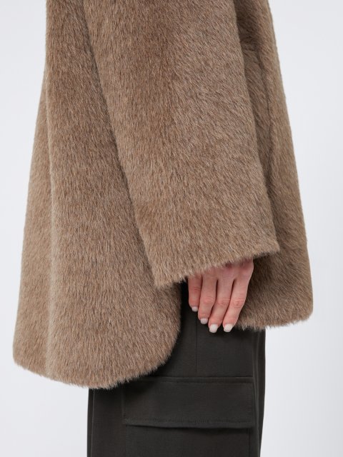 Коричнева куртка MAX MARA з альпаки, вовни та кашеміру: фото 5 - Invogue