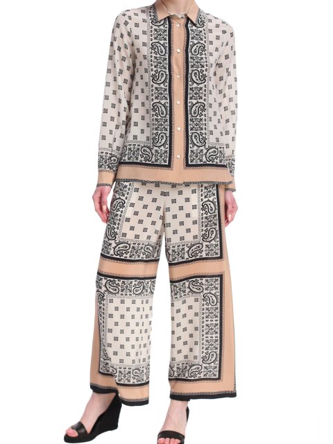 Бежевые брюки WEEKEND MAX MARA: фото 1 - Invogue