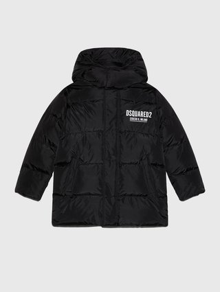 Чорна куртка  DSQUARED KID : фото - Invogue
