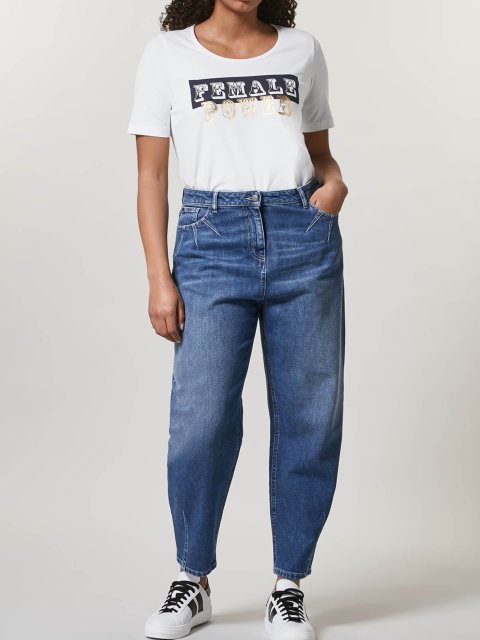 Голубые джинсы PERSONA: фото 2 - Invogue