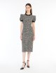 Чорно-біла сукня Max Mara у твідовому стилі: фото 4 - Invogue