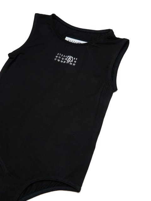 Черное боди MM6 Maison Margiela: фото 2 - Invogue