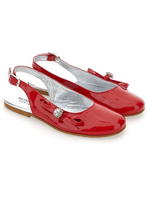 Балетки зі стразами і бантом Monnalisa: фото 2 - Invogue