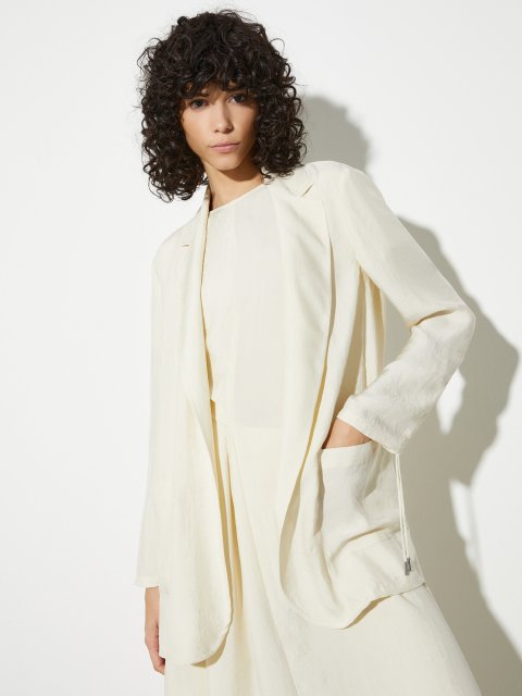 Білий жакет MAX&CO з твілу: фото 2 - Invogue