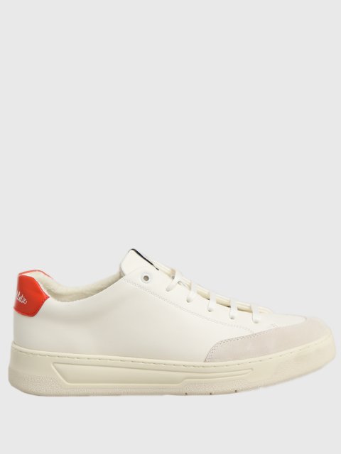 Белые сникерсы BOSS: фото - Invogue