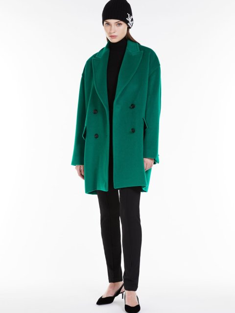 Зелене пальто MAX MARA з вовни та кашеміру: фото 4 - Invogue
