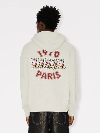 Серое худи Kenzo из хлопка: фото 3 - Invogue