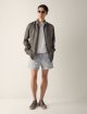 Темно-бежева сорочка Zegna з льону: фото 1 - Invogue
