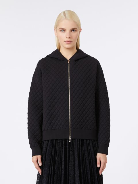 Темно-синій бомбер MAX MARA з віскозної пряжі: фото 105 - Invogue