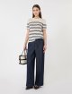 Білий светр у смужку Max Mara з льону: фото 1 - Invogue