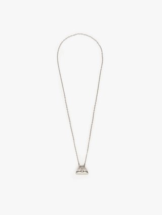 Сріблясте кольє WEEKEND ACCESSORIES з підвіскою: фото - Invogue
