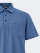 Синее поло ZEGNA из хлопка: фото 2 - Invogue