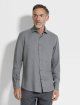 Темно-сіра сорочка ZEGNA з бавовни та кашеміру: фото 1 - Invogue