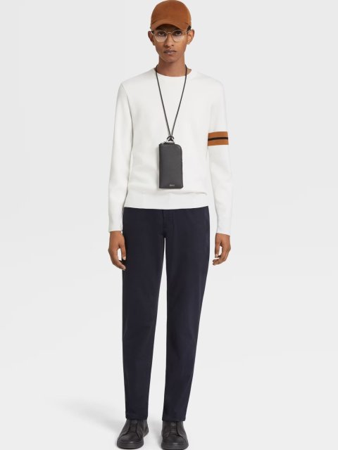 Темно-сині джинси Zegna крою slim з додаванням еластану: фото 4 - Invogue