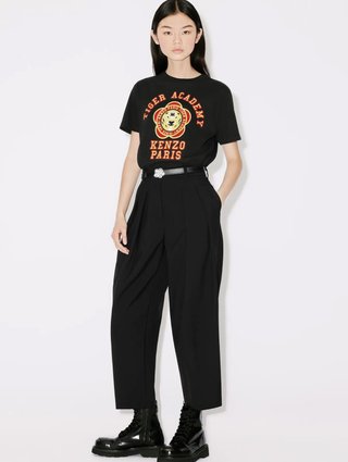 Чёрная футболка KENZO: фото 4 - Invogue