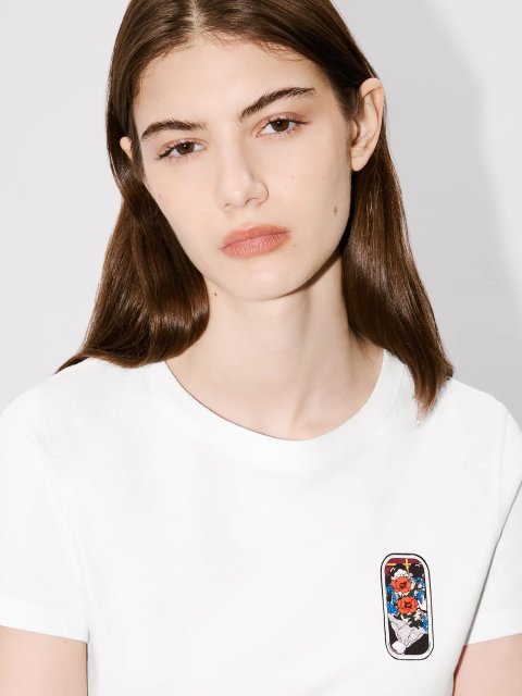 Біла футболка KENZO з бавовни: фото 4 - Invogue