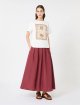 Біла футболка з принтом Weekend Max Mara з бавовняного трикотажу: фото 1 - Invogue