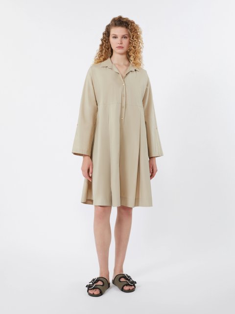 Бежева сукня Weekend Max Mara з бавовни: фото 1 - Invogue