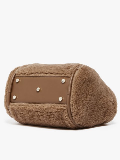 Коричневая сумка Small Teddy fabric Marine из бленда шерсти и шелка: фото 4 - Invogue