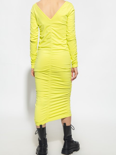 Жовта сукня HELMUT LANG : фото 2 - Invogue