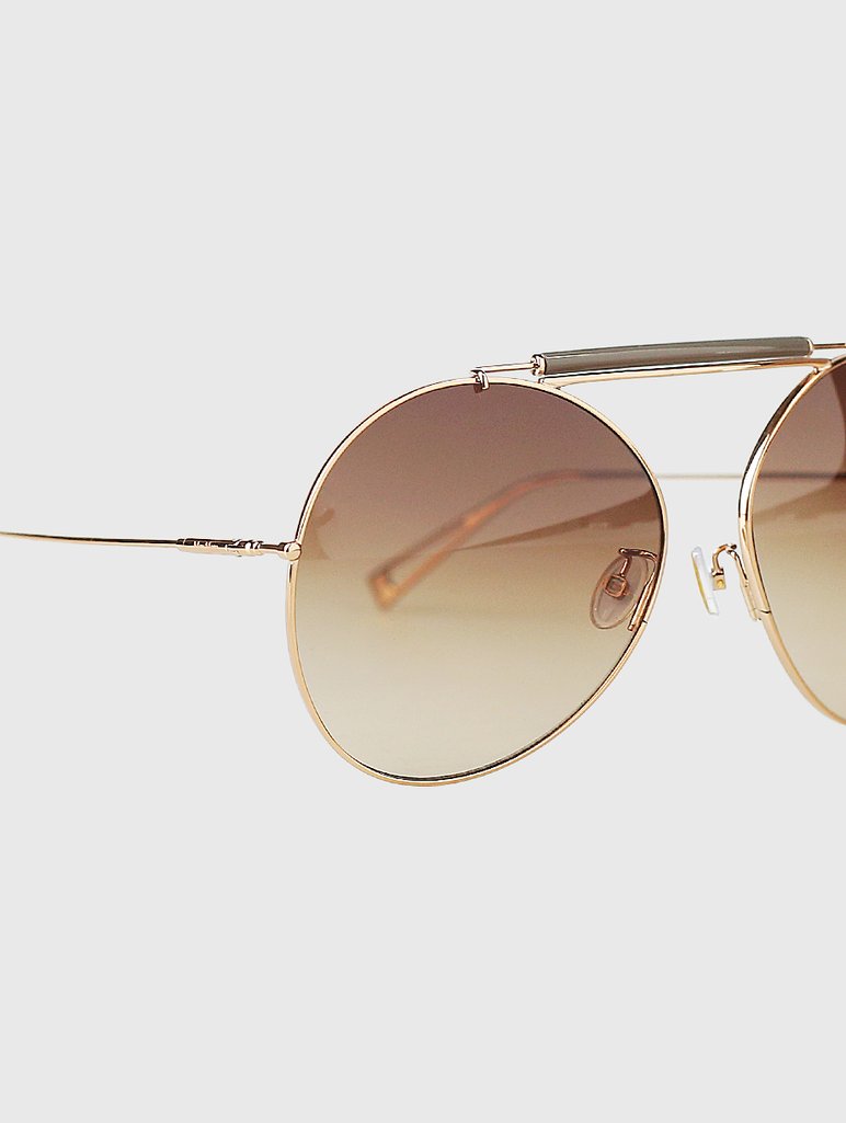 Серые очки MAX MARA: фото 3 - Invogue