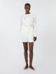 Белый свитер Max Mara из хлопка с вышивкой: фото 1 - Invogue