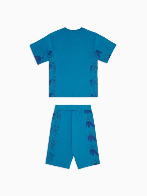 Сині футболка, шорти EMPORIO ARMANI KIDS : фото 1 - Invogue