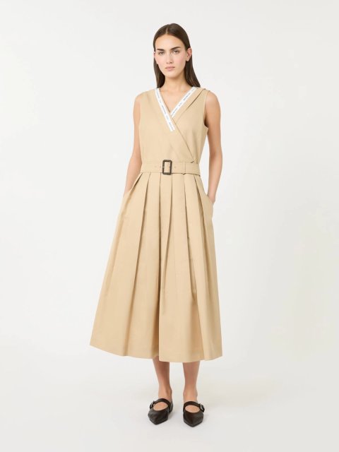 Бежева сукня Weekend Max Mara з суміші бавовни: фото 1 - Invogue