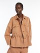 Світло-коричнева куртка Weekend Max Mara з бавовни та льону: фото 4 - Invogue