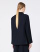 Тёмно-синий пиджак Max Mara из шерсти: фото 3 - Invogue