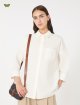 Біла сорочка WEEKEND MAX MARA з бавовняного попліну: фото 4 - Invogue