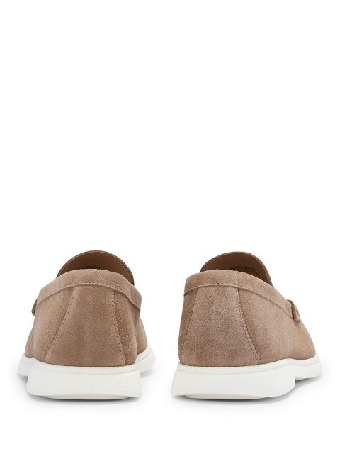 Бежевые мокасины BOSS: фото 2 - Invogue