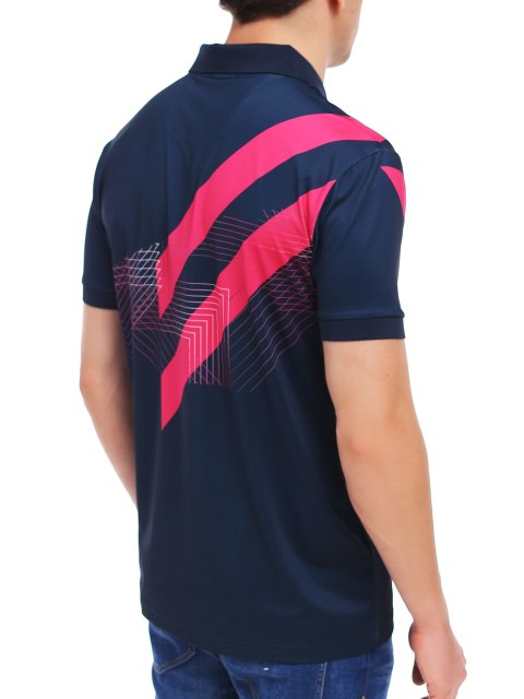 Синее  поло BOSS: фото 4 - Invogue