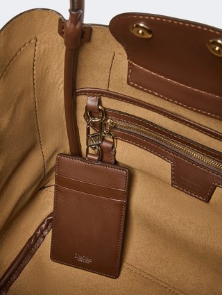 Темно-коричнева сумка MAX MARA з нубуку: фото 5 - Invogue