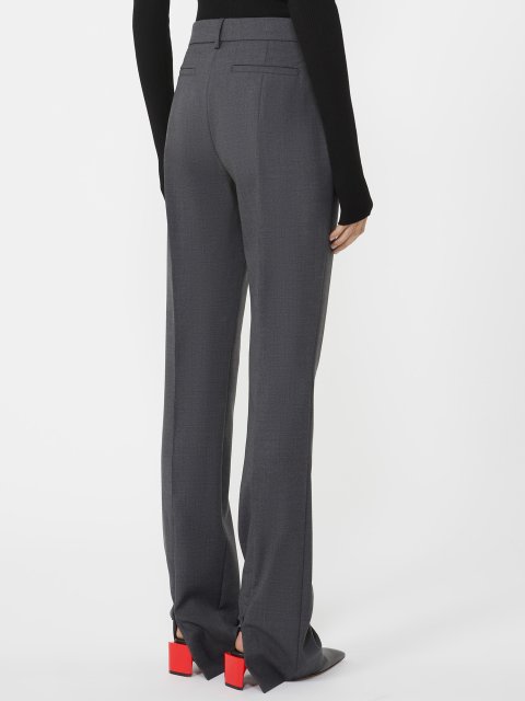 Тёмно-серые брюки SPORTMAX из шерсти: фото 3 - Invogue